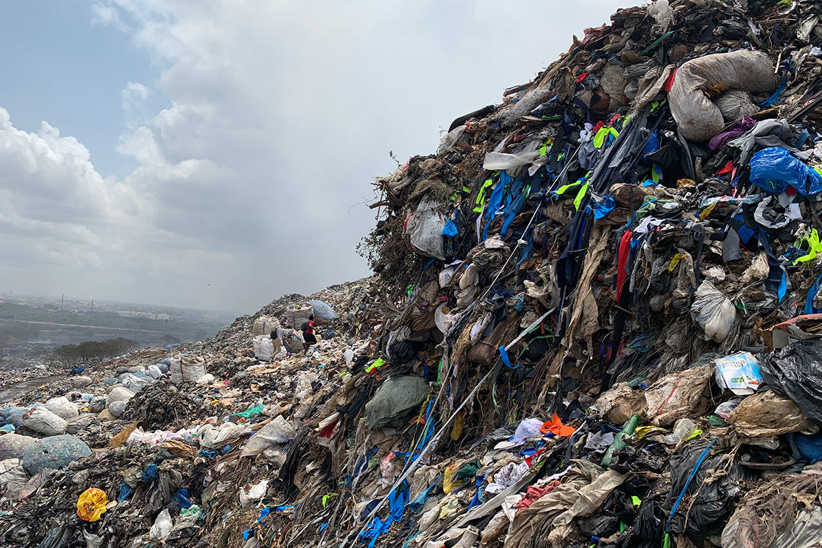 Textile landfill waste