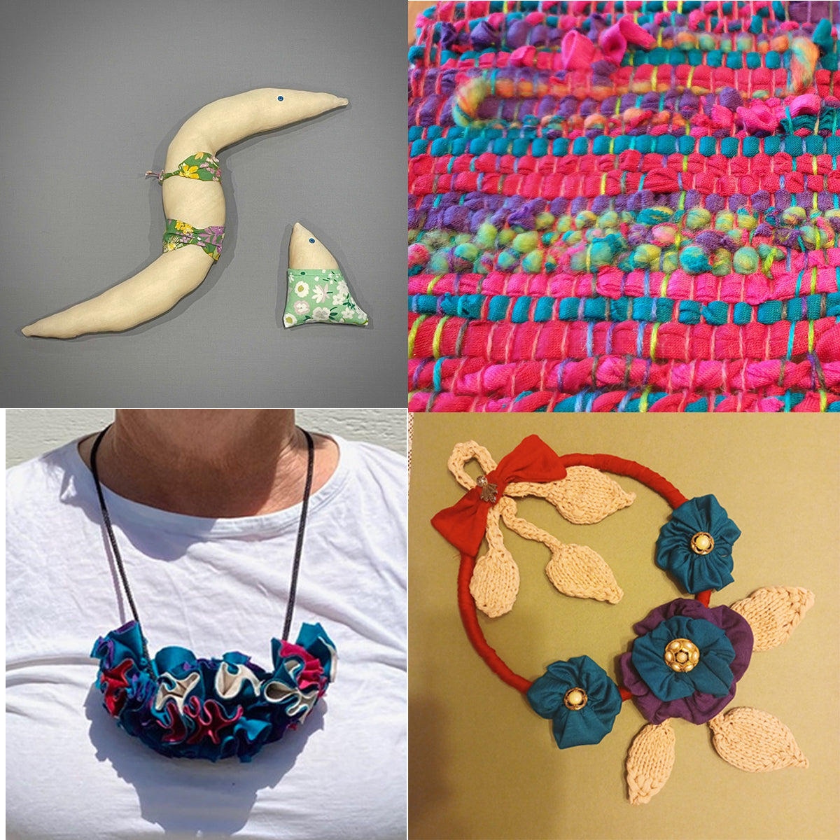 Offcut Challenge with Qld Spinners Weavers & Fibre Artists