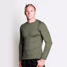 Load image into Gallery viewer, Men&#39;s Long Sleeve Crew T-shirt Olive
