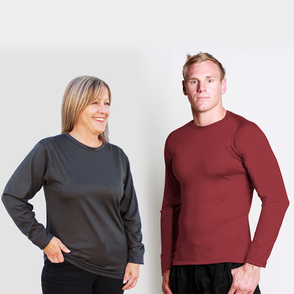 #111 Long Sleeve Crew Neck Merino T-Shirt 175gsm