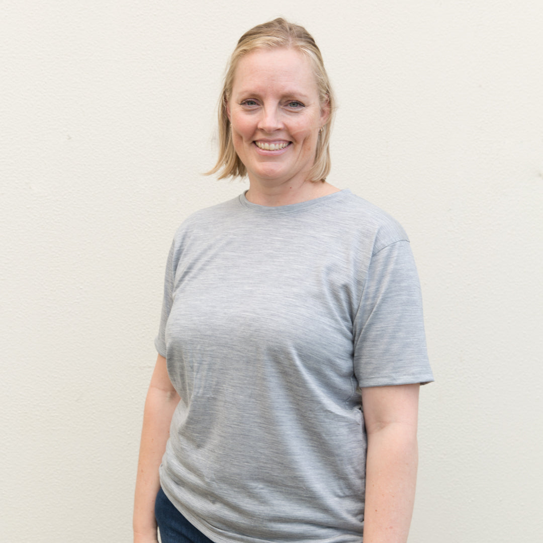 Merino T-Shirt grey marle