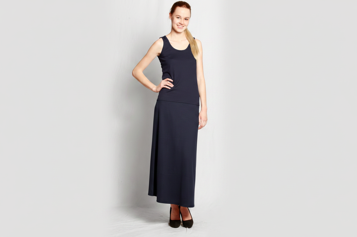 #411 Long A-Line Skirt 275gsm