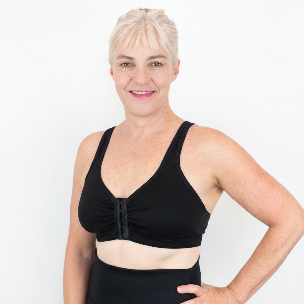 #623 Front Opening Merino Bra