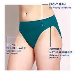 #691P Panel Hi-Cut Merino Brief