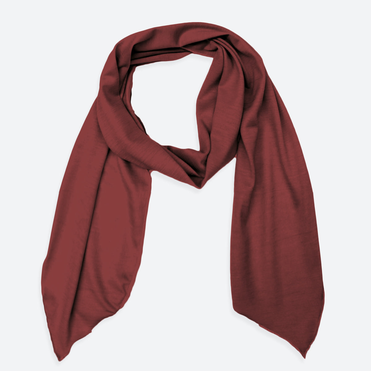 Merino Long Scarf or Belt Burgundy