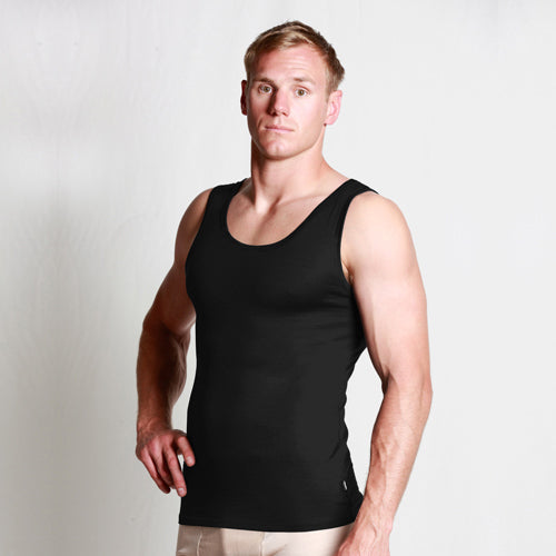#806 Mens Merino Singlet 175gsm