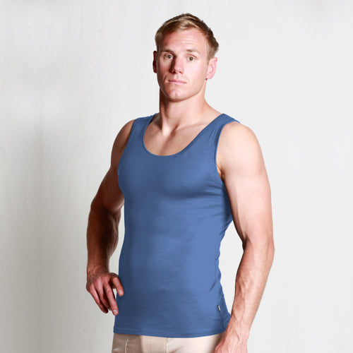 #806 Mens Merino Singlet 175gsm
