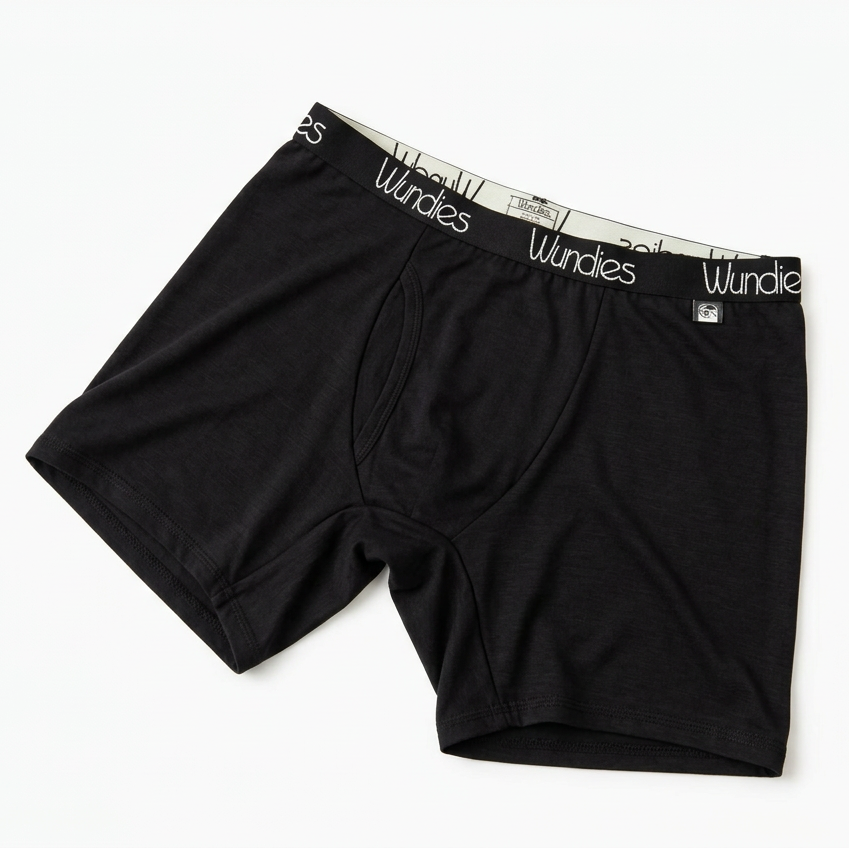 #805 Mens Fitted Merino Boxers with Fly