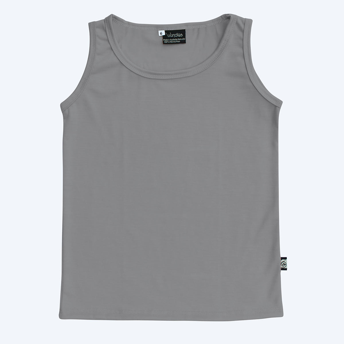 Children's Merino Singlet Grey