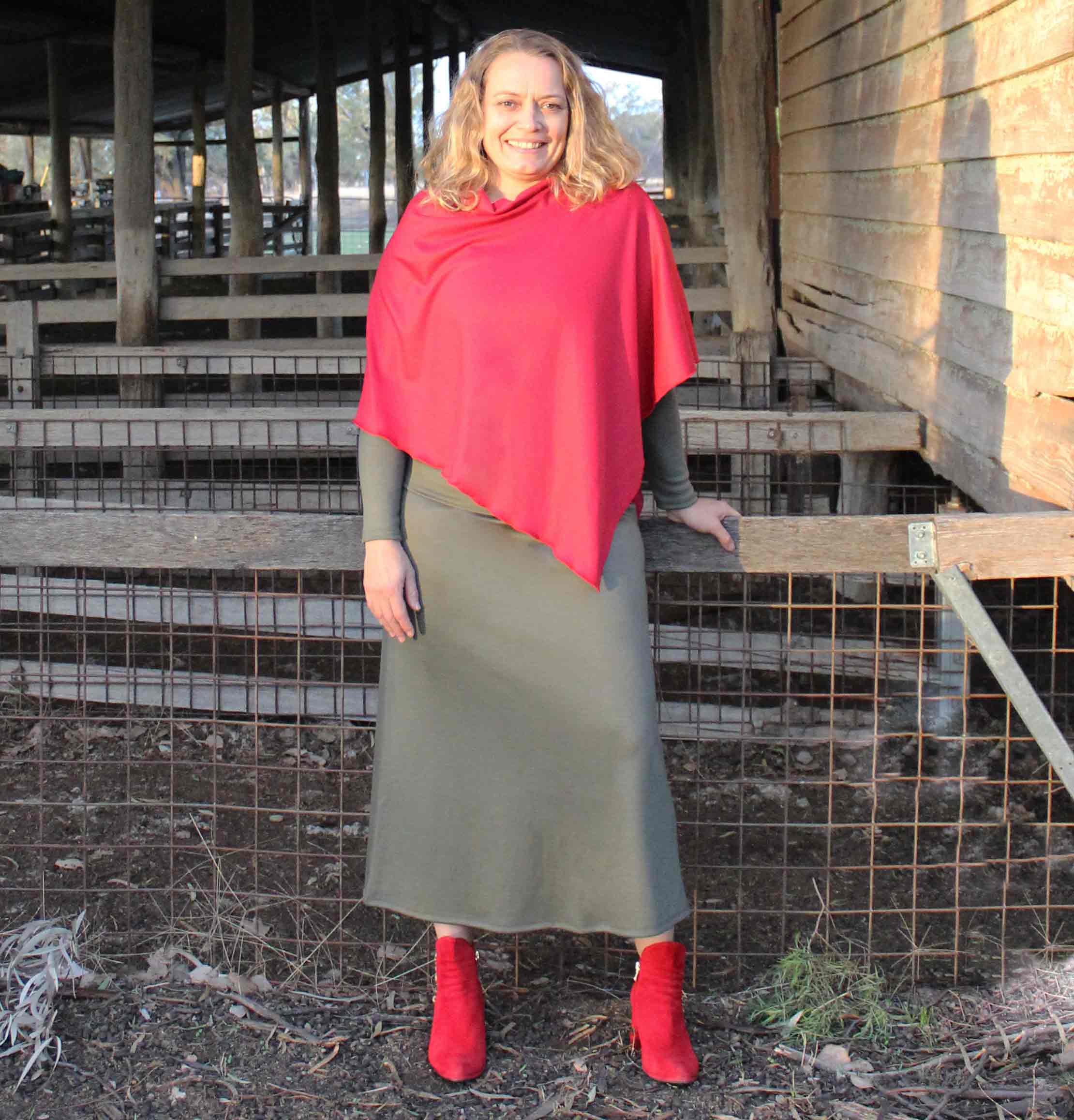 #411 Long A-Line Skirt 275gsm