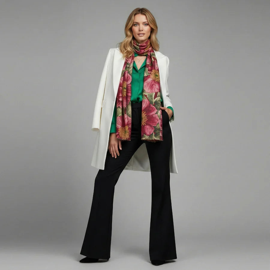 # 10036 Kathleen Merino Wool Scarf