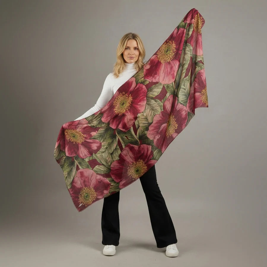 # 10036 Kathleen Merino Wool Scarf