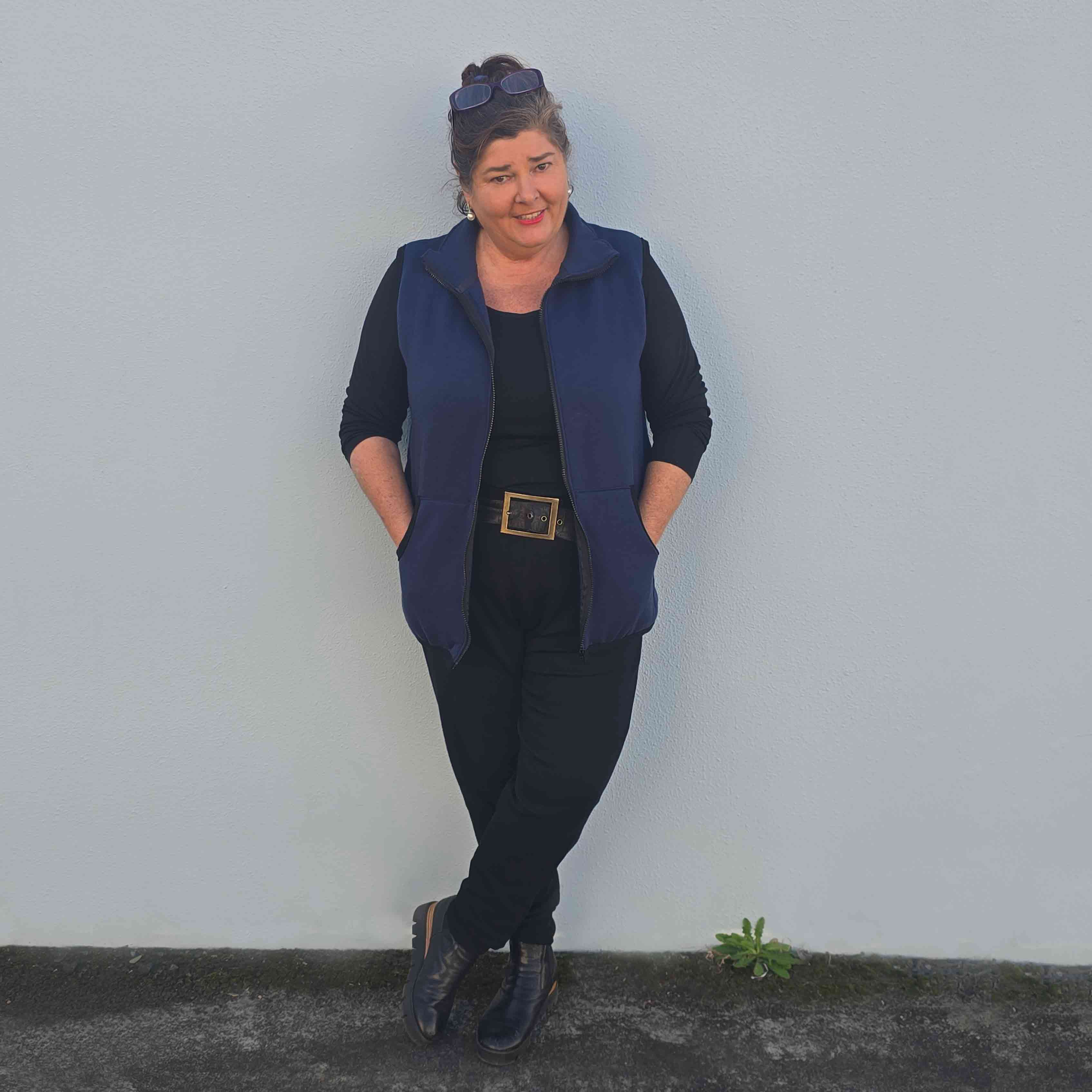 Women's Merino Vest with zip