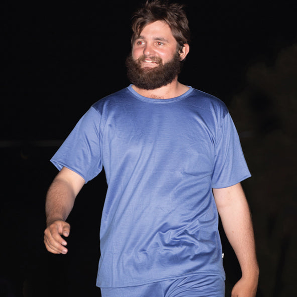 Men's Merino Shirt Blue