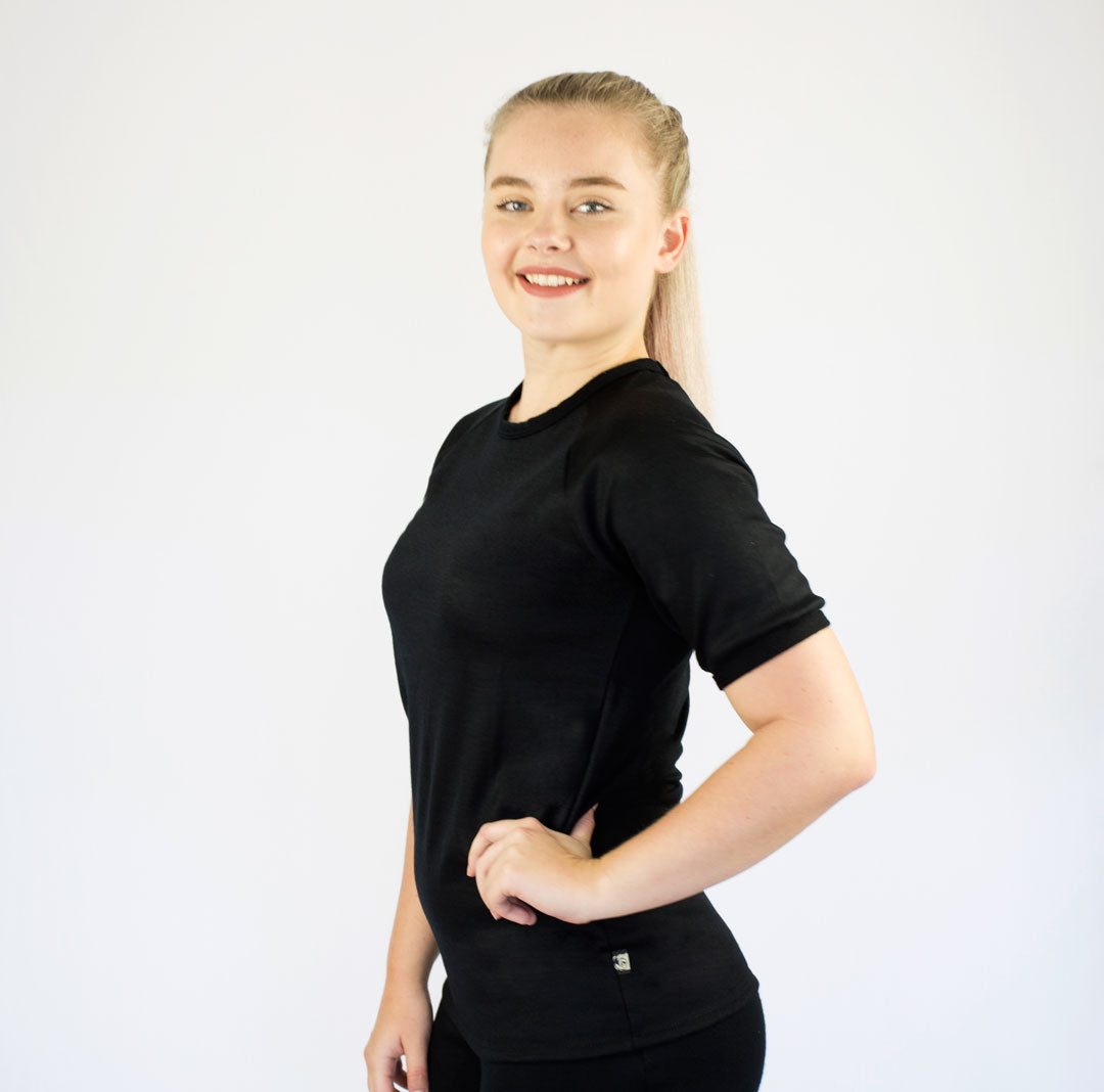 Merino Wool Short Sleeve Raglan T-shirt