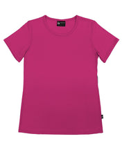 Load image into Gallery viewer, Women&#39;s Crew Neck Merino T-shirt Hot Pink
