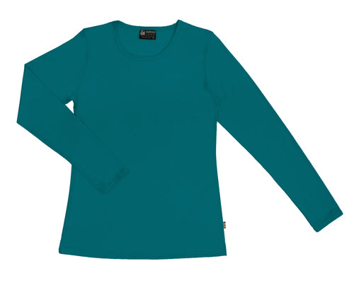 Merino Women's Crew neck T-shirt Teal