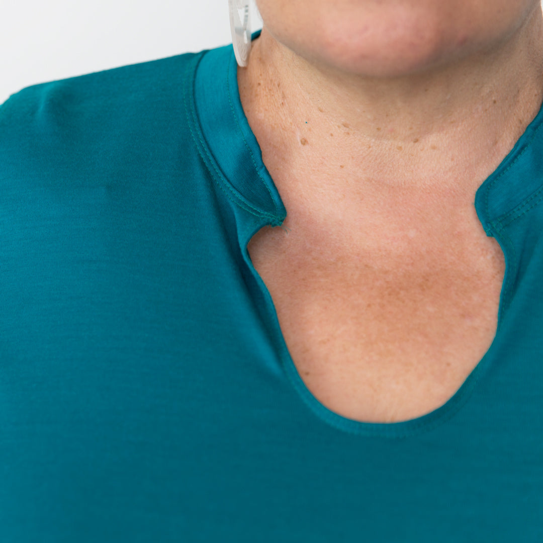 Merino Tunic top detail