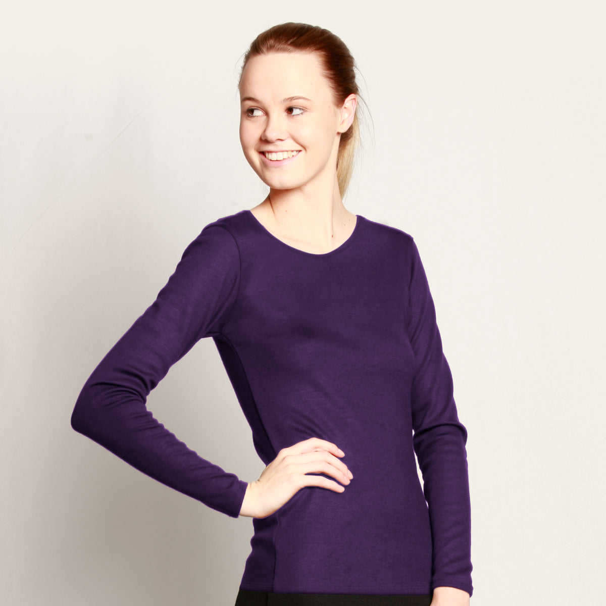 Womens Long Sleeve Merino T-Shirt