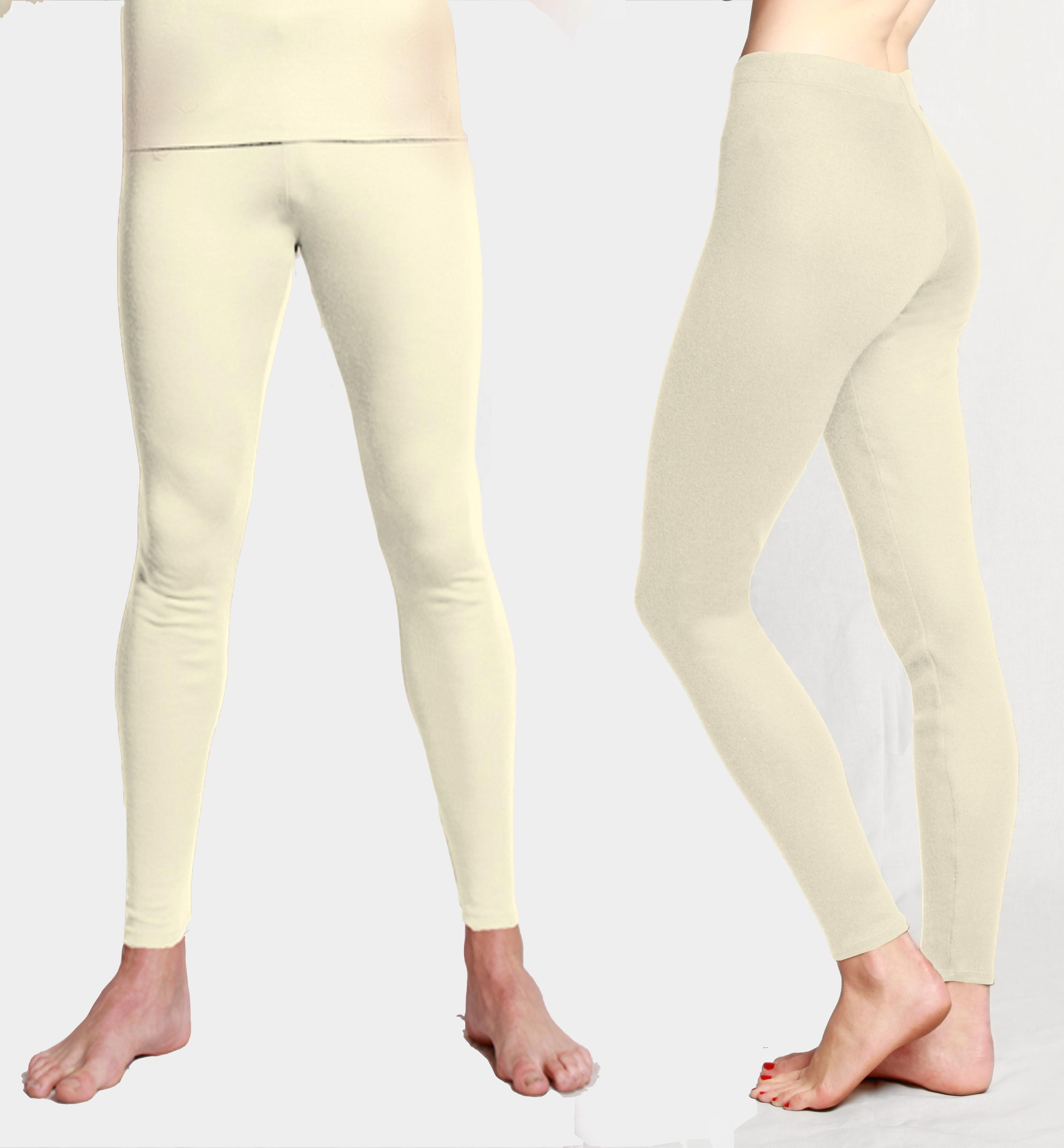 Natural undyed Merino leggings