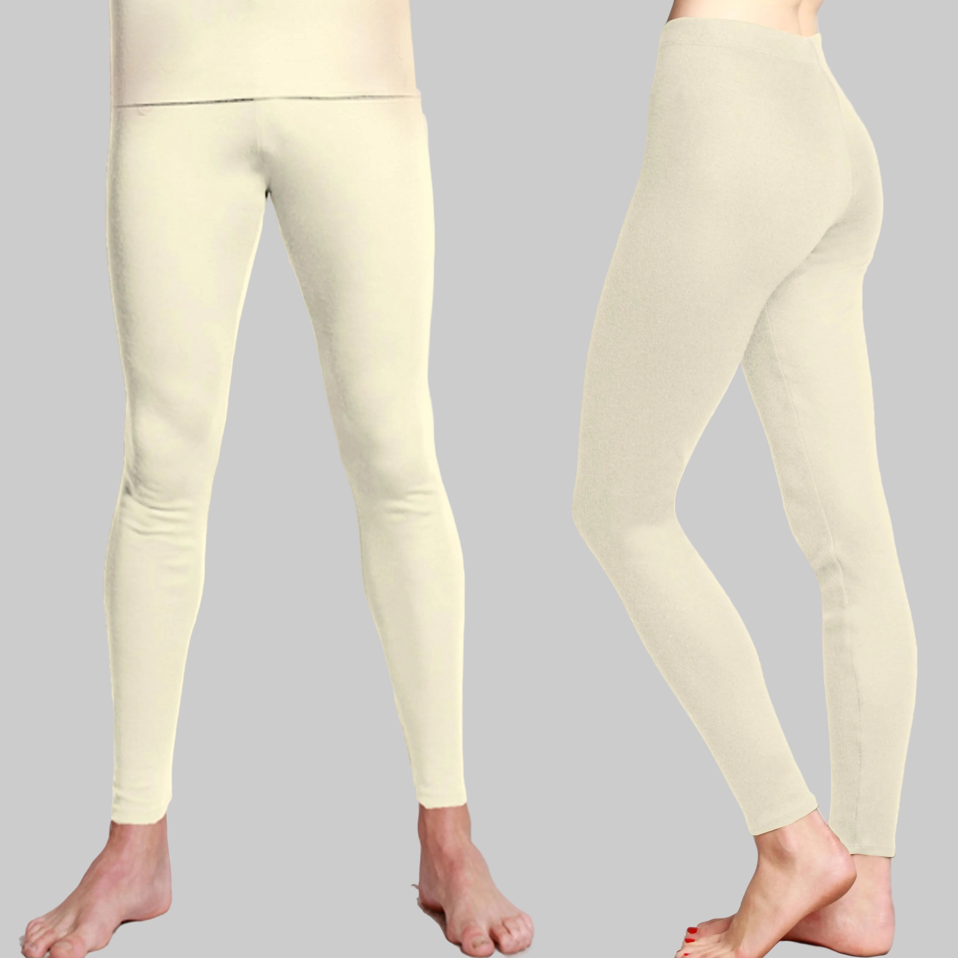 Natural undyed Merino leggings