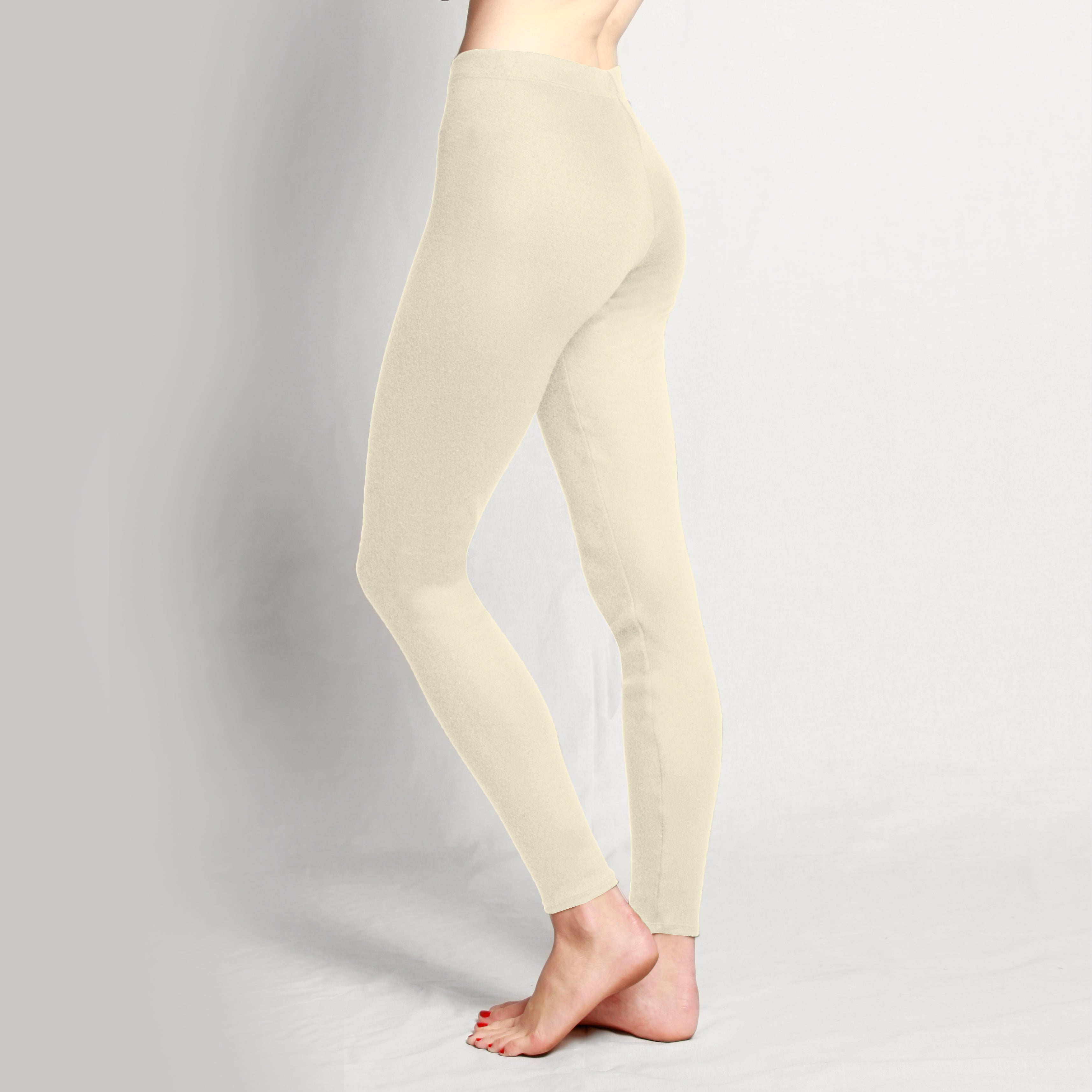 Natural undyed Merino leggings