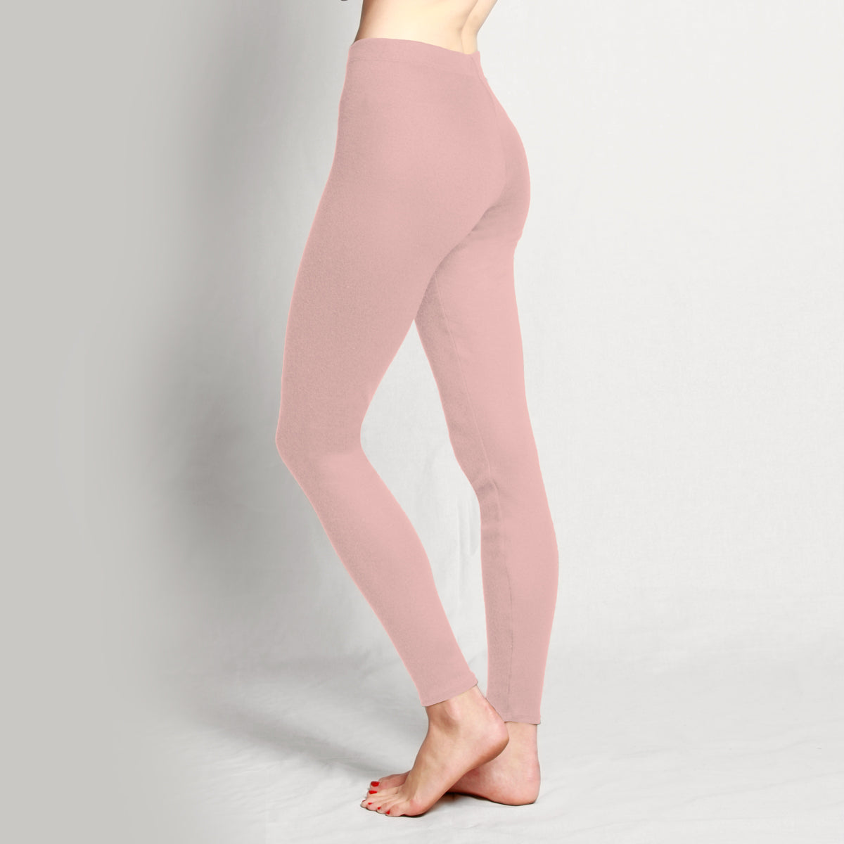 Dusty Pink Merino Thermal Leggings