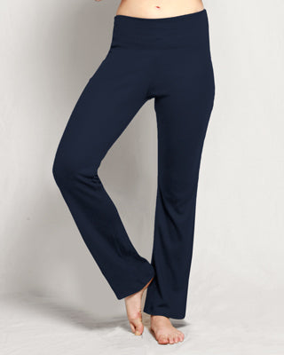 Merino Straight Leg Pants Navy
