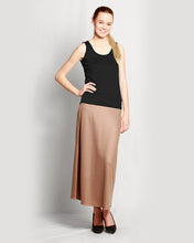 Load image into Gallery viewer, Merino A-line Skirt Taupe
