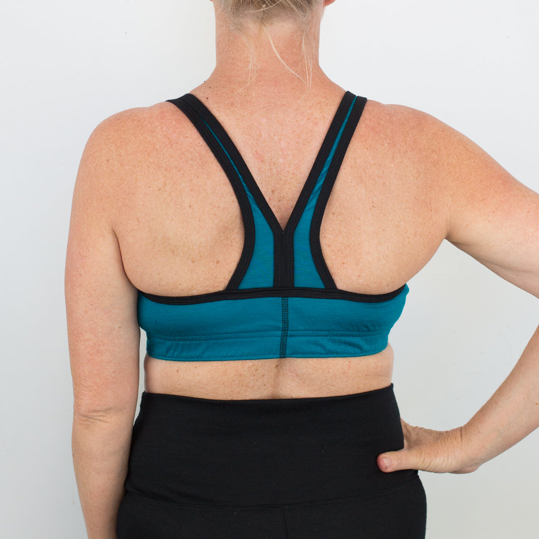 100% Merino Sports Bra Back