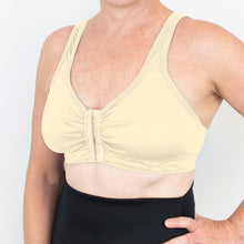 Load image into Gallery viewer, Merino Front Opening Bra Natural
