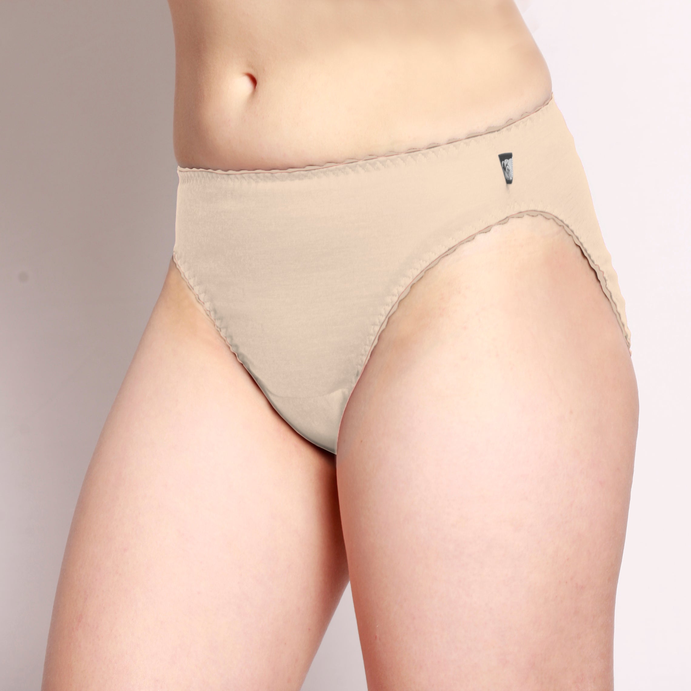 Merino Hi Cut Undies Latte