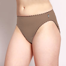 Load image into Gallery viewer, 100% Merino Hi Cut Briefs in Taupe
