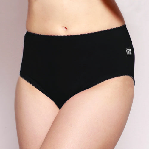 Womens Full Brief Merino underwear black
