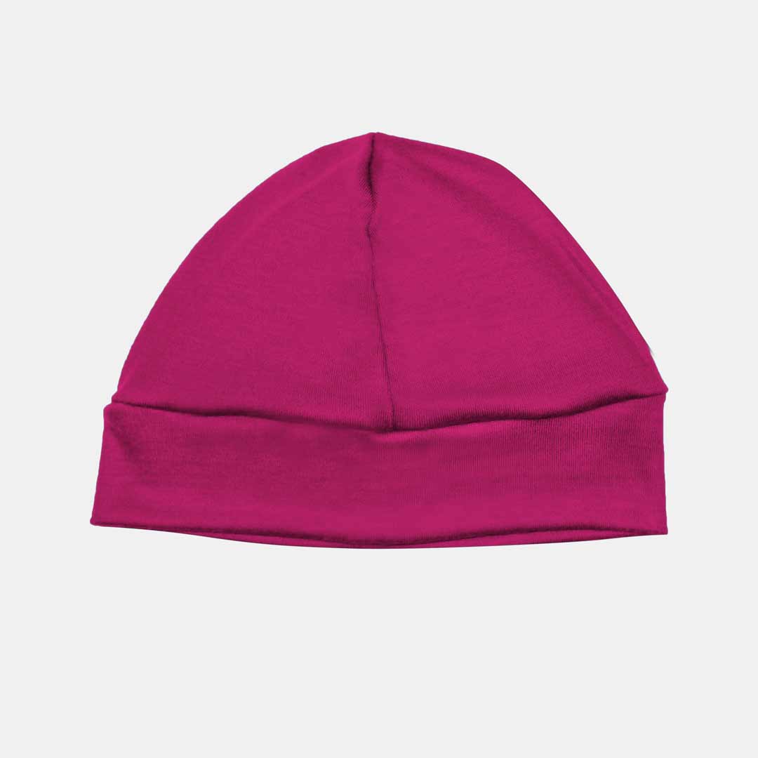 100% Merino Beanie pink