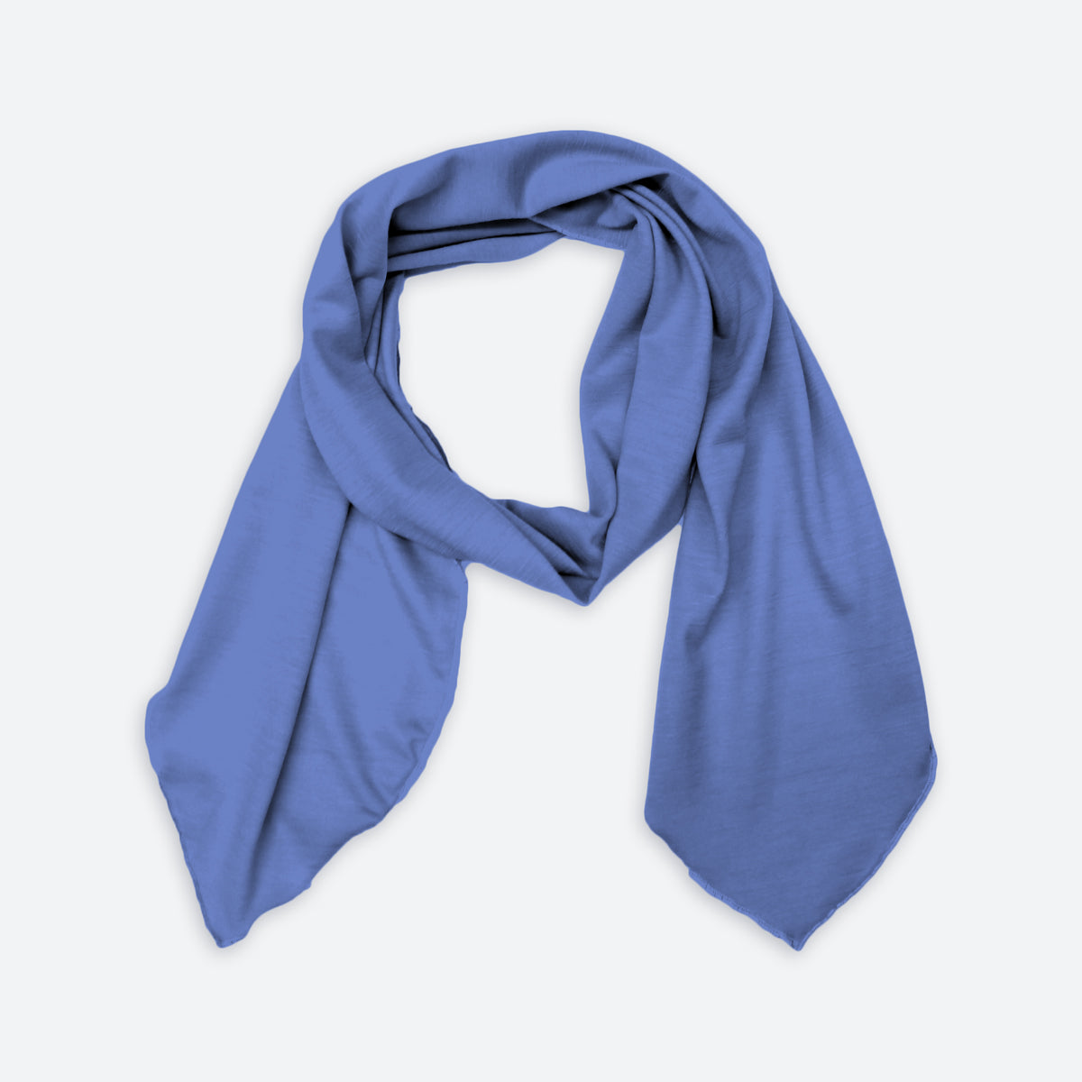 Merino Light Narrow Scarf in Jacaranda Blue
