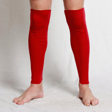 Load image into Gallery viewer, Merino Leg Warmers Red
