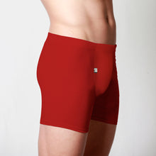 Load image into Gallery viewer, Men&#39;s Merino fitted boxer briefs red
