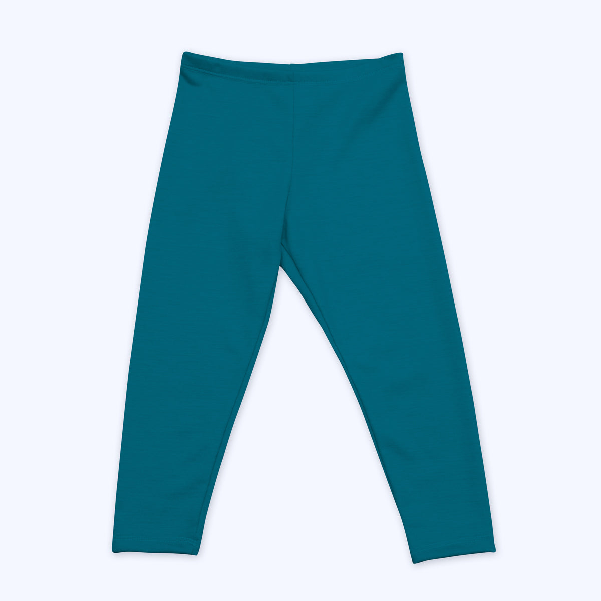 Kids Merino Leggings Long Johns Teal