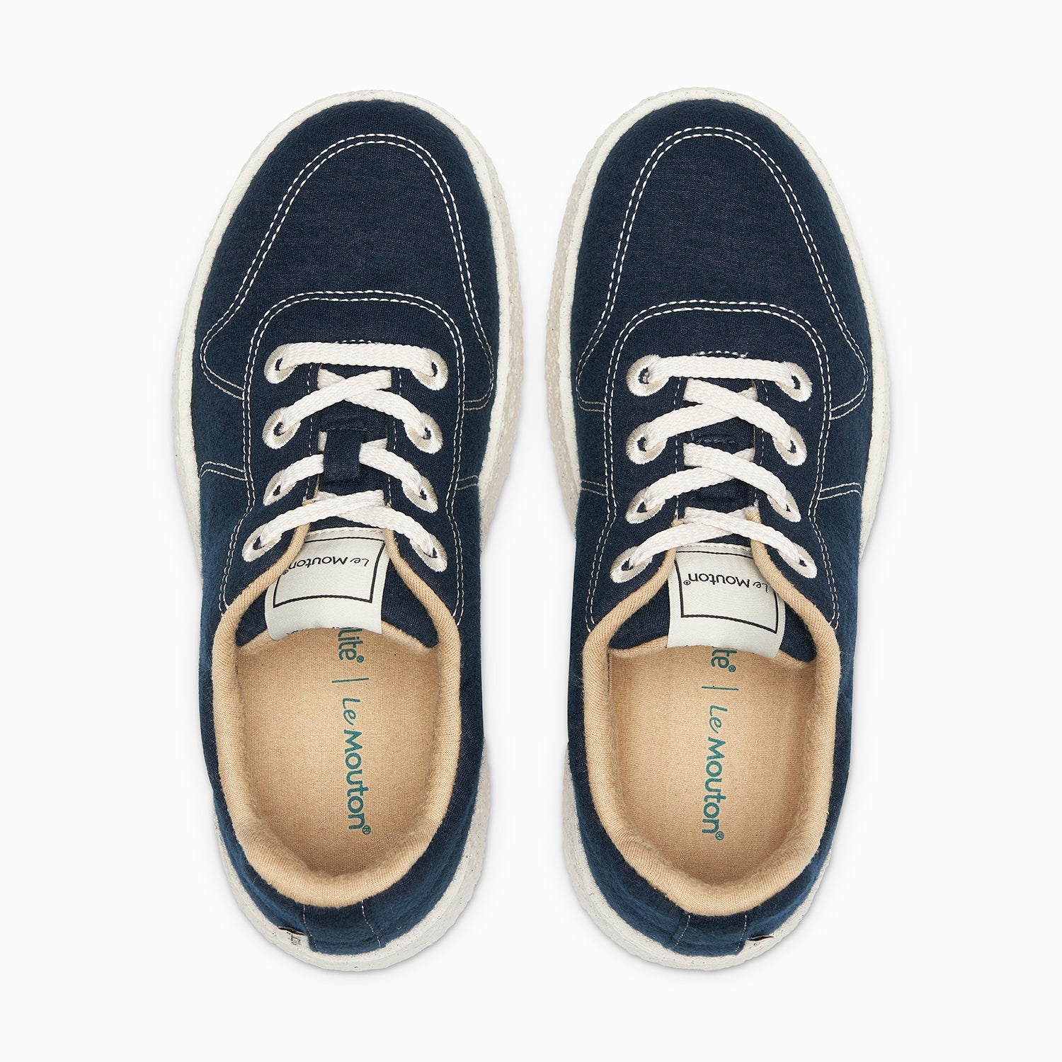 Merino Navy Shoe - Wool Shoes Australia