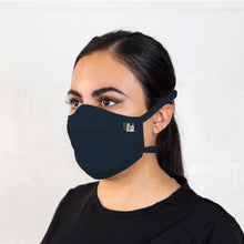 Load image into Gallery viewer, Navy Merino Wool Face Mask
