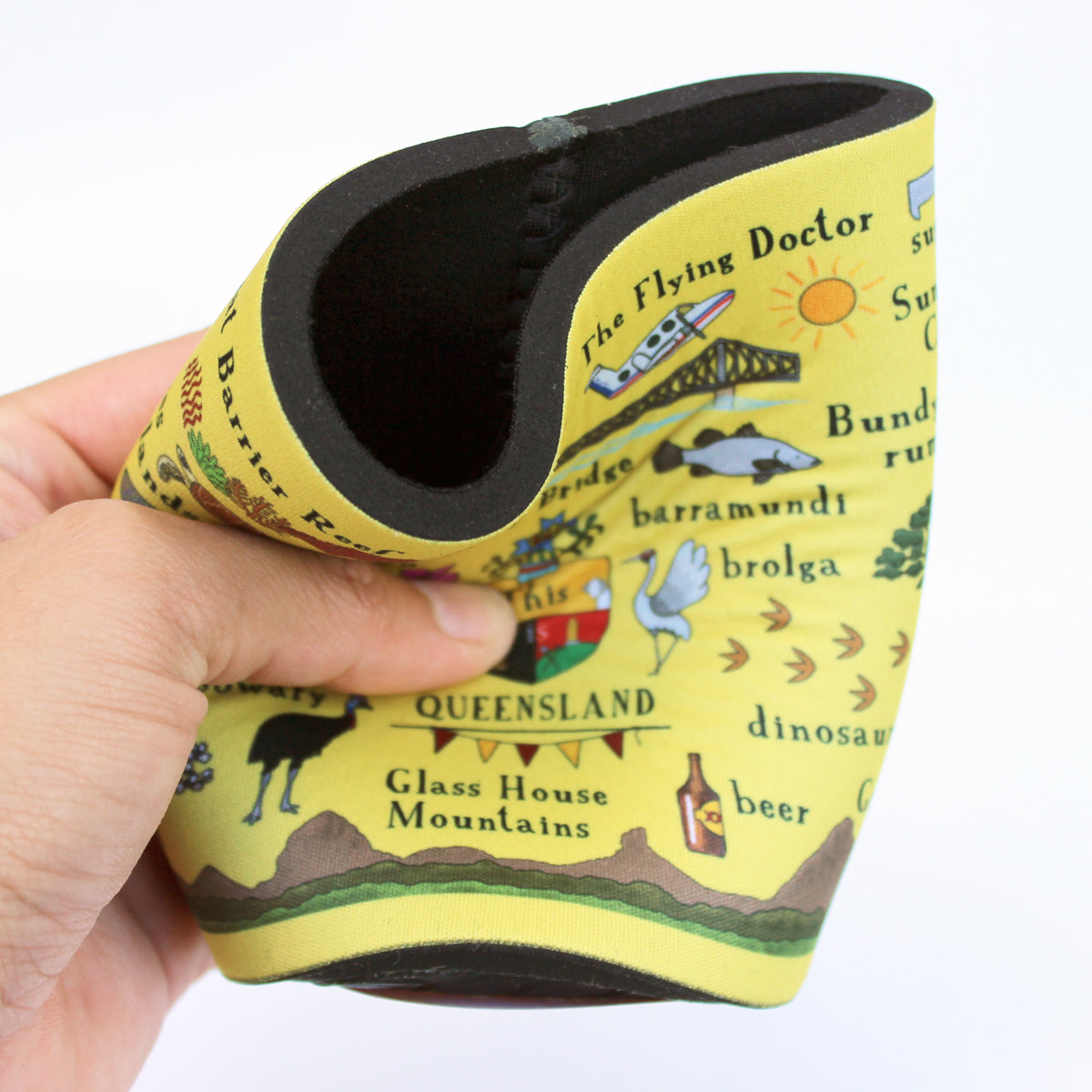 Queensland themed drink cooler | Stubby Holder