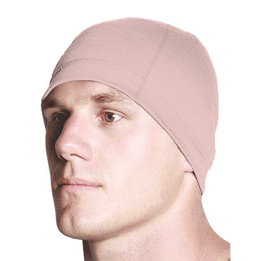Pink Merino Skull Cap