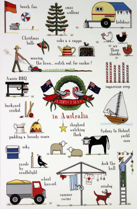 Christmas in Australia Christmas Cards 10 Pack