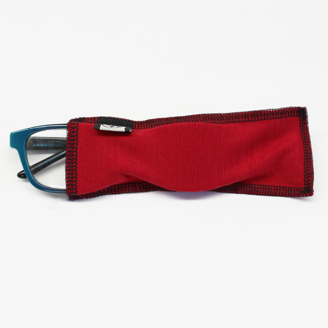 Merino Glasses Sock Red