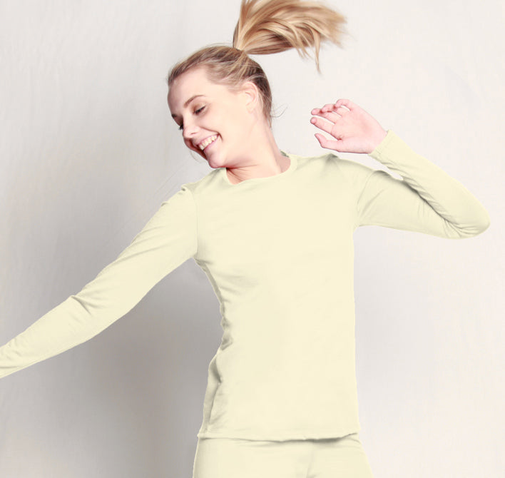 undyed Merino Thermal Top