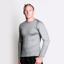 Load image into Gallery viewer, Men&#39;s Long Sleeve Crew T-shirt Grey Marle
