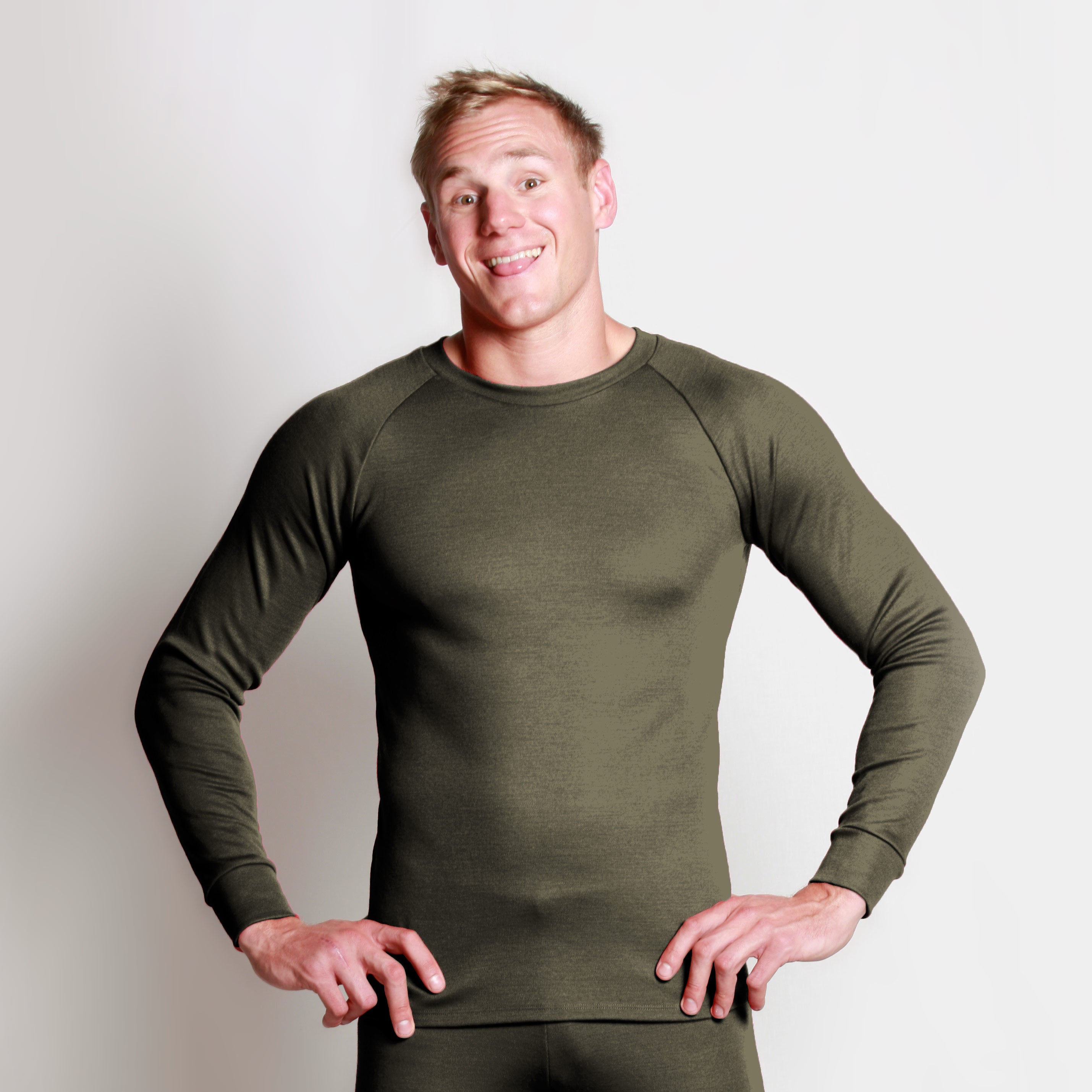 #112 Long Sleeve Raglan Merino T-shirt 275gsm