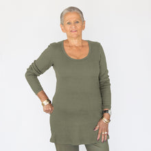 Load image into Gallery viewer, Merino Tunic Top in Olive

