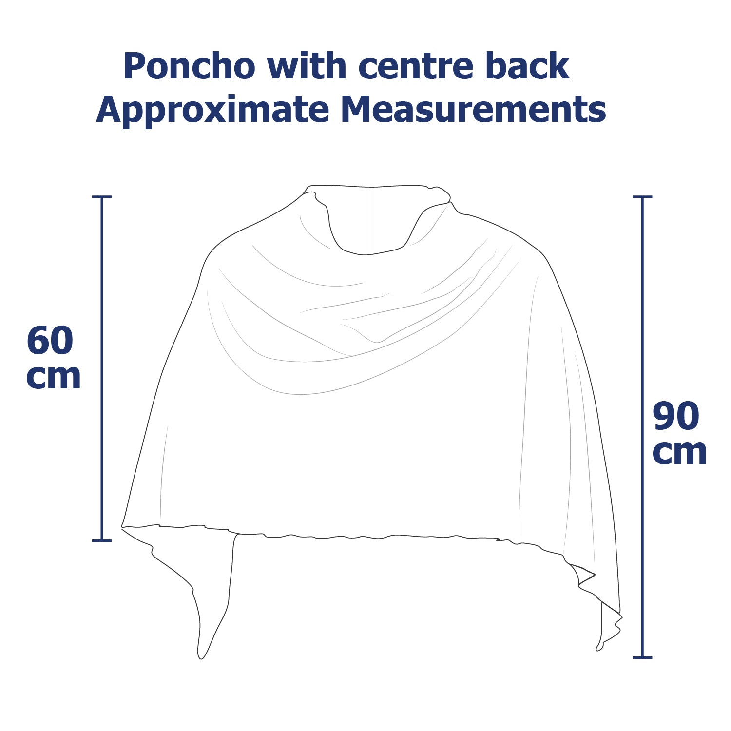 Women's Merino wool Poncho